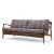 Mid-Century Modern Kofod Larsen for Selig Mid Century Walnut Sofa For Sale - Image 3 of 10