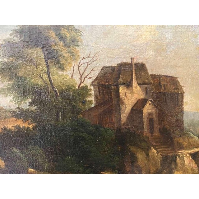 17th Century Dutch Romantic Landscape, After Jacob Van Ruisdael, Oil on Canvas, Late 17th Century. For Sale - Image 5 of 9
