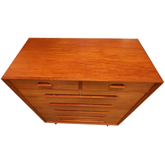 Brown Model 91 Bureau in Teak by Ejvind A. Johansson for Gern Møbelfabrik, 1960s For Sale - Image 8 of 16