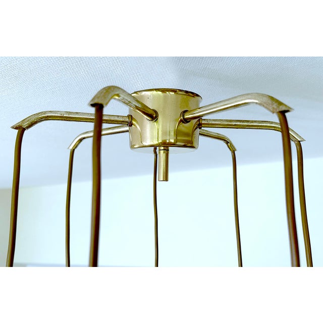 Space Age Pendant Light in Brass from Staff Leuchten, 1970s For Sale - Image 9 of 18