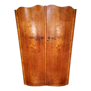 Vintage 1960s Bsi Kitemark Gentlemans Wardrobe For Sale