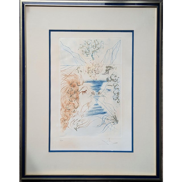 Salvador Dali, The Kiss, 1971, Etching & Stencil with Gold Foil on Arches Paper For Sale - Image 15 of 15