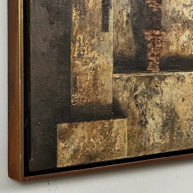 Textile Vintage Fantasy Realist Cityscape by Paul Gorka, Signed/Framed (C. 1965, Oil on Canvas) For Sale - Image 7 of 9