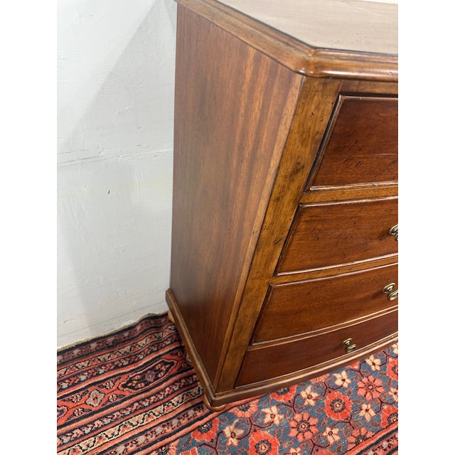 Brown 1990s Universal Furniture Lowboy Dresser With Lock For Sale - Image 8 of 11