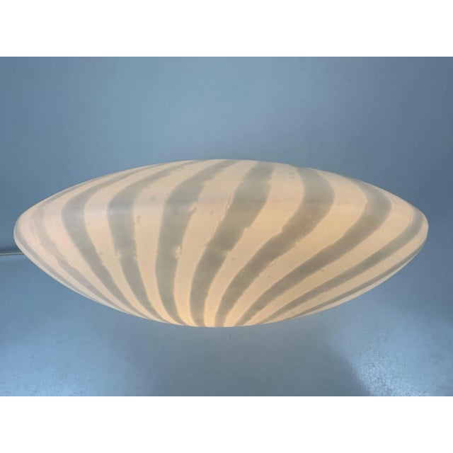 Glass Zebra Shell Table Lamp from Peill & Putzler, 1970s For Sale - Image 7 of 10