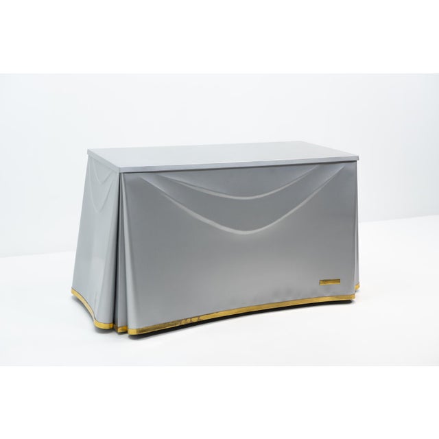 1990s Vintage Draped Table by J. Dickinson for Sutherland, 1990s For Sale - Image 5 of 15
