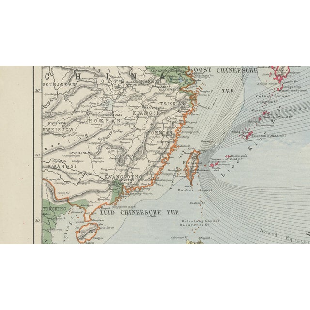 Antique Map of East Asia by J. Kuijper, 1860 For Sale - Image 9 of 11