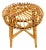 Mid-Century Modern Bamboo Rattan Stool, Italy, 1960s For Sale