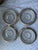 Late 19th Century Set of 8 Sterling Silver Rimmed Glass Coasters For Sale - Image 5 of 11