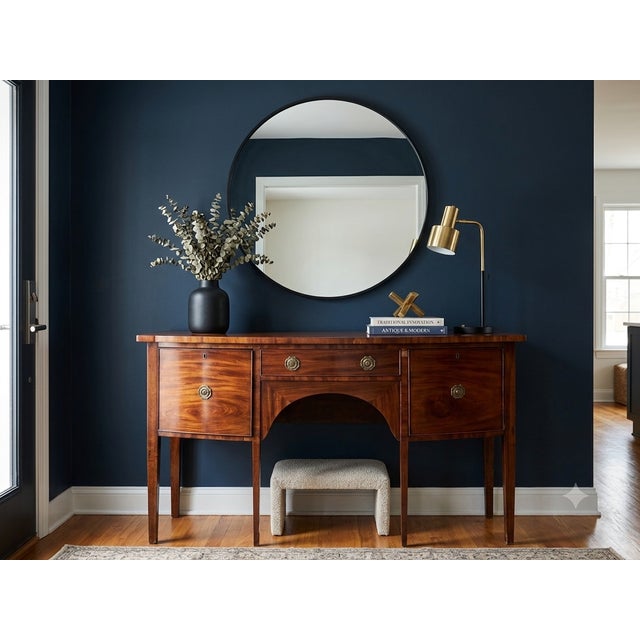 Vintage Western Natural Wood Brandy Board Sideboard Console Table For Sale - Image 4 of 14
