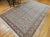 Brown Vintage Turkish Hereke Room Size Rug, Hand-Woven Wool, Allover Pattern, 7' x 10' For Sale - Image 8 of 17
