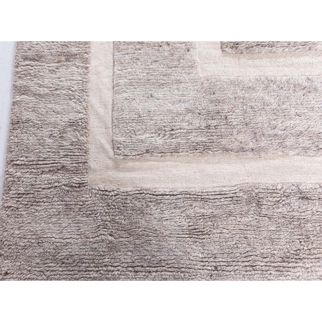 Monumental Elegance: Modern Art Deco Wool Rug by Doris Leslie Blau Size: 13'6" × 23'7" (411 × 718 cm). Bold in scale yet...