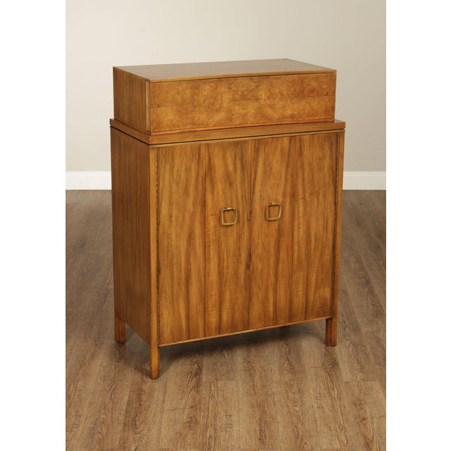 High Quality American Made Gentlemans Chest By Widdicomb. Features A Clean Mid-Century Modern Form With Walnut Casework,...
