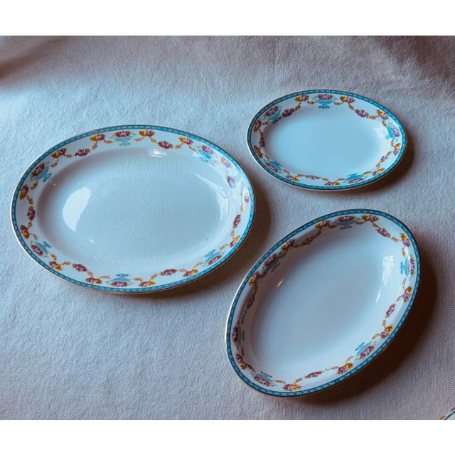 Grindley 1930s Trio of Grindley & Co "The Royston" Bone China Serving Pieces – Vermont Estate Find For Sale - Image 4 of 18