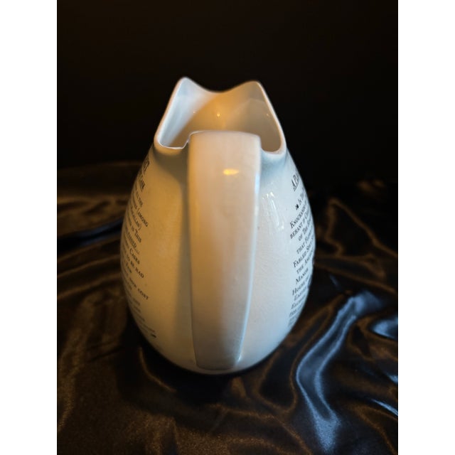 1990s Vintage McCallum's Scots Whiskey Ceramic Water Jug/Pitcher For Sale - Image 5 of 8