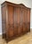 Vintage French Louis XVI Style Carved Oak 4-Door Wardrobe For Sale - Image 3 of 13