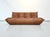 Brown Togo Three-Seater Sofa in Dark Cognac Leather by Michel Ducaroy for Ligne Roset For Sale - Image 8 of 12