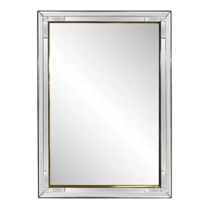 1960s Vintage Italian Multi Beveled Mirror