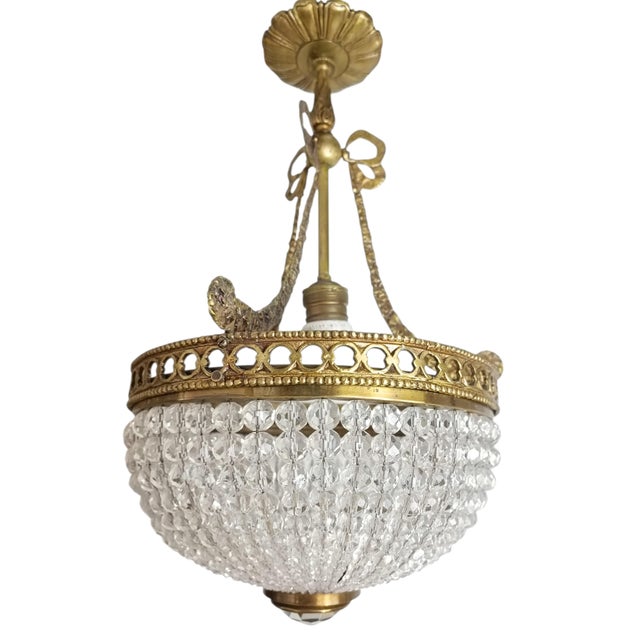 Traditional Bohemian Empire Chandelier, 1920s For Sale - Image 3 of 7