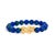Slip this celestial strand over your wrist and feel the quiet power of earth and legend. Seventeen natural azurite beads,...