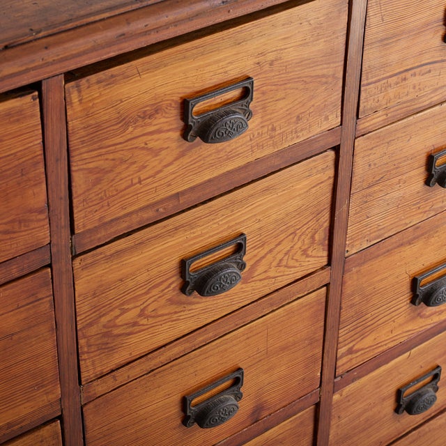 Large French Oak Apothecary Cabinet, 1930s For Sale - Image 10 of 11