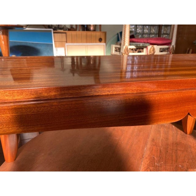 Wood Art Deco French Side Table, 1930s For Sale - Image 7 of 10