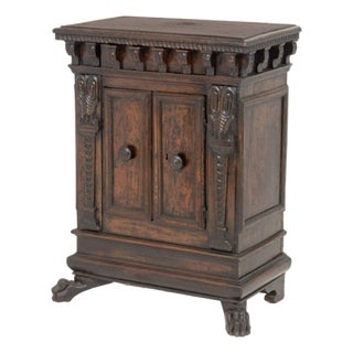 Italian Renaissance Walnut Cabinet, 17th C. For Sale