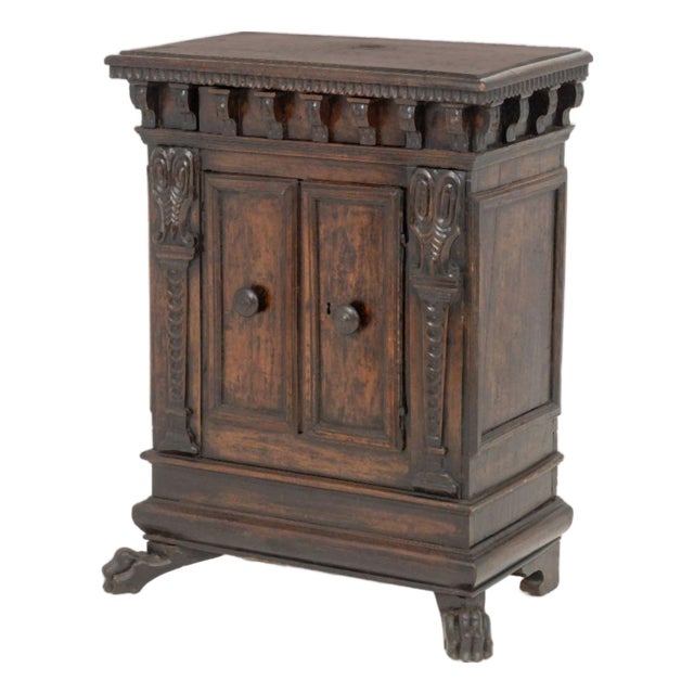 Italian Renaissance Walnut Cabinet, 17th C. For Sale