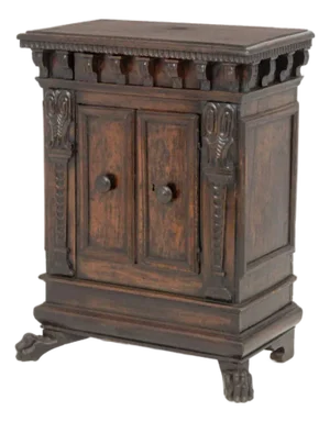 Italian Renaissance Walnut Cabinet, 17th C.