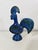 Blue Glazed Ceramic Rooster by Aldo Londi for Bitossi For Sale - Image 9 of 9