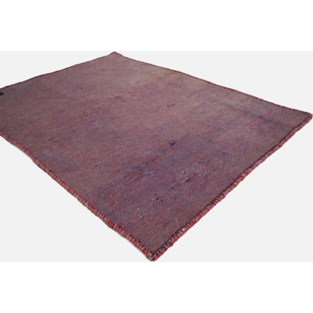 Mid 20th Century Vintage Turkish Accent Rug With Modern Industrial Luxe Style - 02'02 X 02'11 For Sale - Image 5 of 7