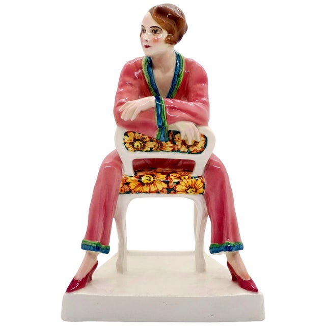 Art Deco Pyjamas Figurine by Josef Lorenzl, 1930 For Sale