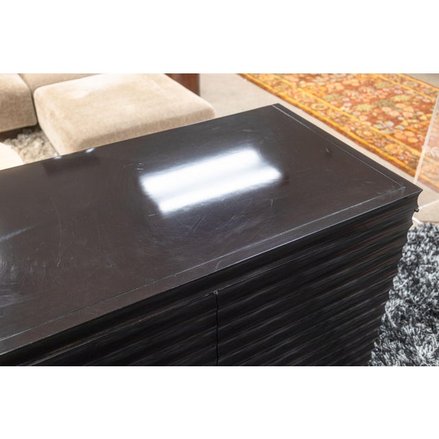 A Barbara Barry for Baker fluted sideboard credenza. This lovely modern cabinet features a wonderful fluted exterior...