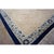 1920s 1930s Beige Open Field Light Blue Floral Shou Symbols Antique Chinese Peking Rug For Sale - Image 5 of 10