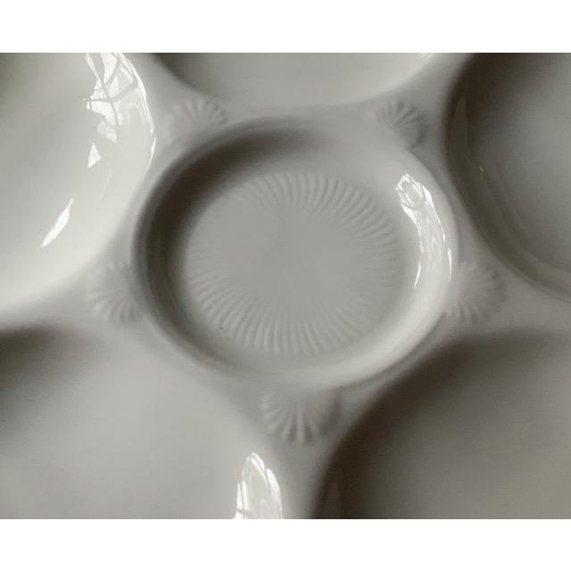 English Antique Cauldon England Oyster Plate For Sale - Image 3 of 14