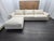 Rh Lugano Modular 4-Piece Sectional | Italy | Down | Performance Linen Weave – Natural For Sale - Image 10 of 18