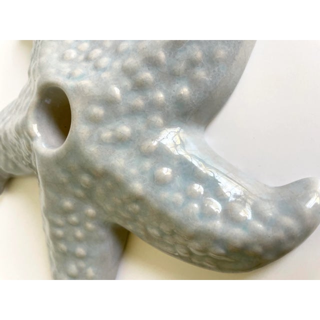 Mid 20th Century Pair of Mid 20th Century Gonder Pottery Starfish Candle Holders For Sale - Image 5 of 9