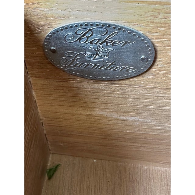 1990s Baker Furniture Queen Anne Style Burlwood Sideboard For Sale - Image 9 of 12