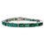 Green 24 Carat Natural Emerald Tennis Bracelet, 14 Karat White Gold, 21.6gm, 7 Inch For Sale - Image 8 of 8