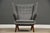 An original iconic teak Papa Bear chair and ottoman designed by Hans J. Wegner for AP Stolen recently reupholstered in...