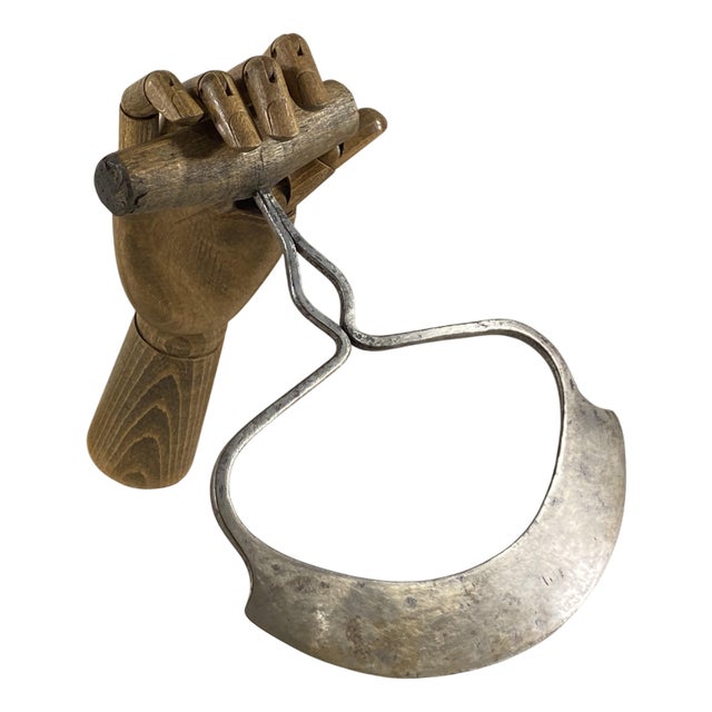 19th Century Half-Moon Kitchen Chopper Knife For Sale