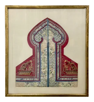 Framed Antique Chinese Ceremonial Dress Fragment
