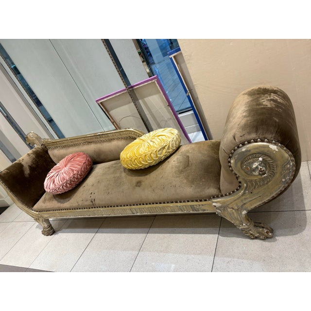1960s 1960s Antique French Style XV Louis Chaise Lounge For Sale - Image 5 of 12