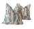 Lee Jofa "Taplow" in Juniper/Petal Self Welt Lumbar Pillows, 12" x 20" - a Pair For Sale