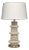 Jamie Young Rowan Table Lamp in Cream Wood Beads For Sale