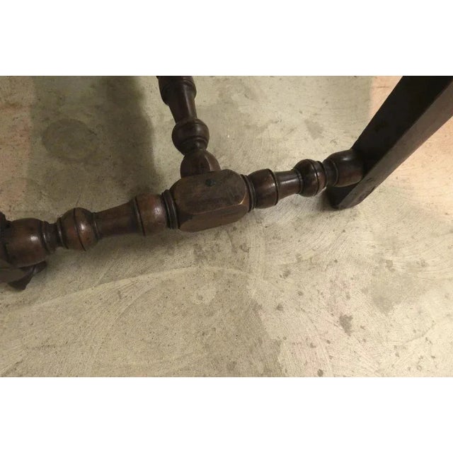 Black French 17th Century Walnut Side Chairs - a Pair For Sale - Image 8 of 10