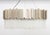 Luxxu "Empire" Suspension Chandelier, with gold-plated metal frame and two rows of crystal glass prisms. 36.5" H x 41"...