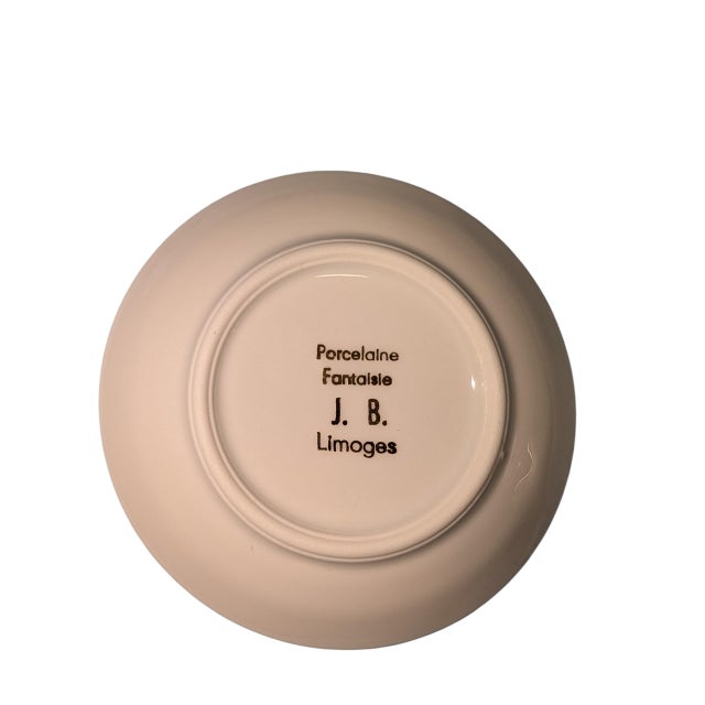 Traditional Vintage Limoges Porcelain Miniature Napoleon Portrait Dish For Sale - Image 3 of 3