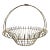1950s Vintage French Art Nouveau Boho Chic Large Jardiniere Basket Planter. For Sale