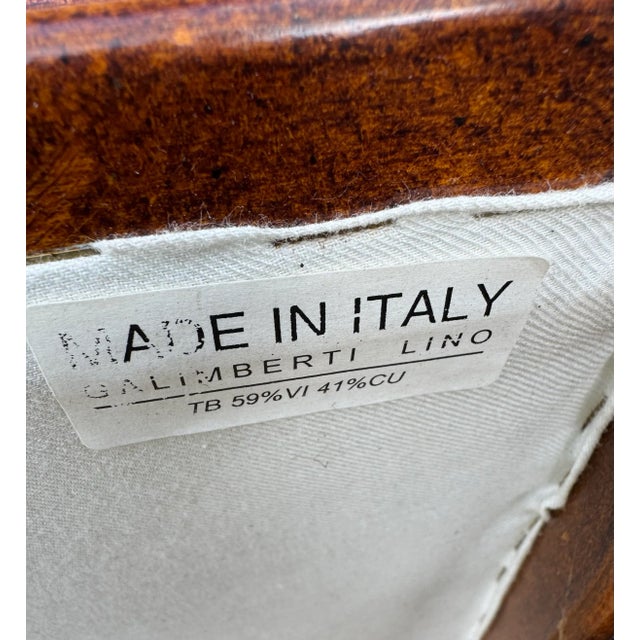 Late 20th Century Designer Galimberti Lino Regency Curule Bench For Sale - Image 12 of 12